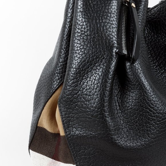Burberry Maidstone Black Leather Tote - Picture 8 of 16